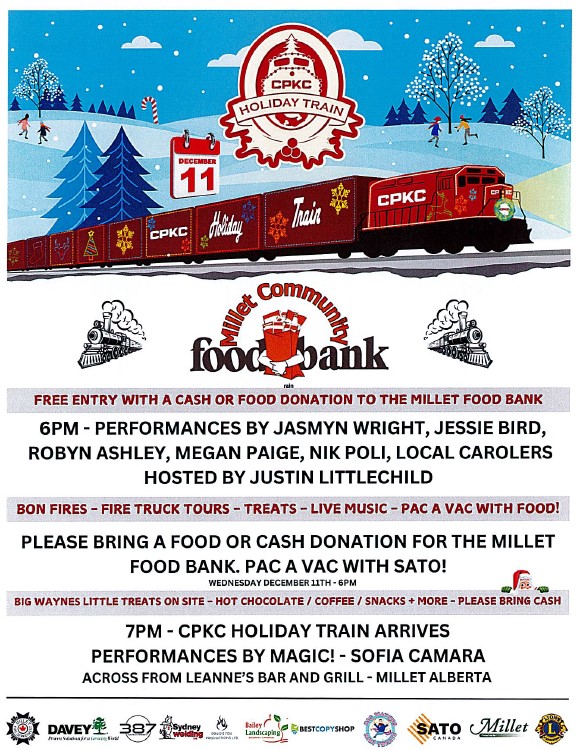 2024 CPKC Holiday Train News Town of Millet